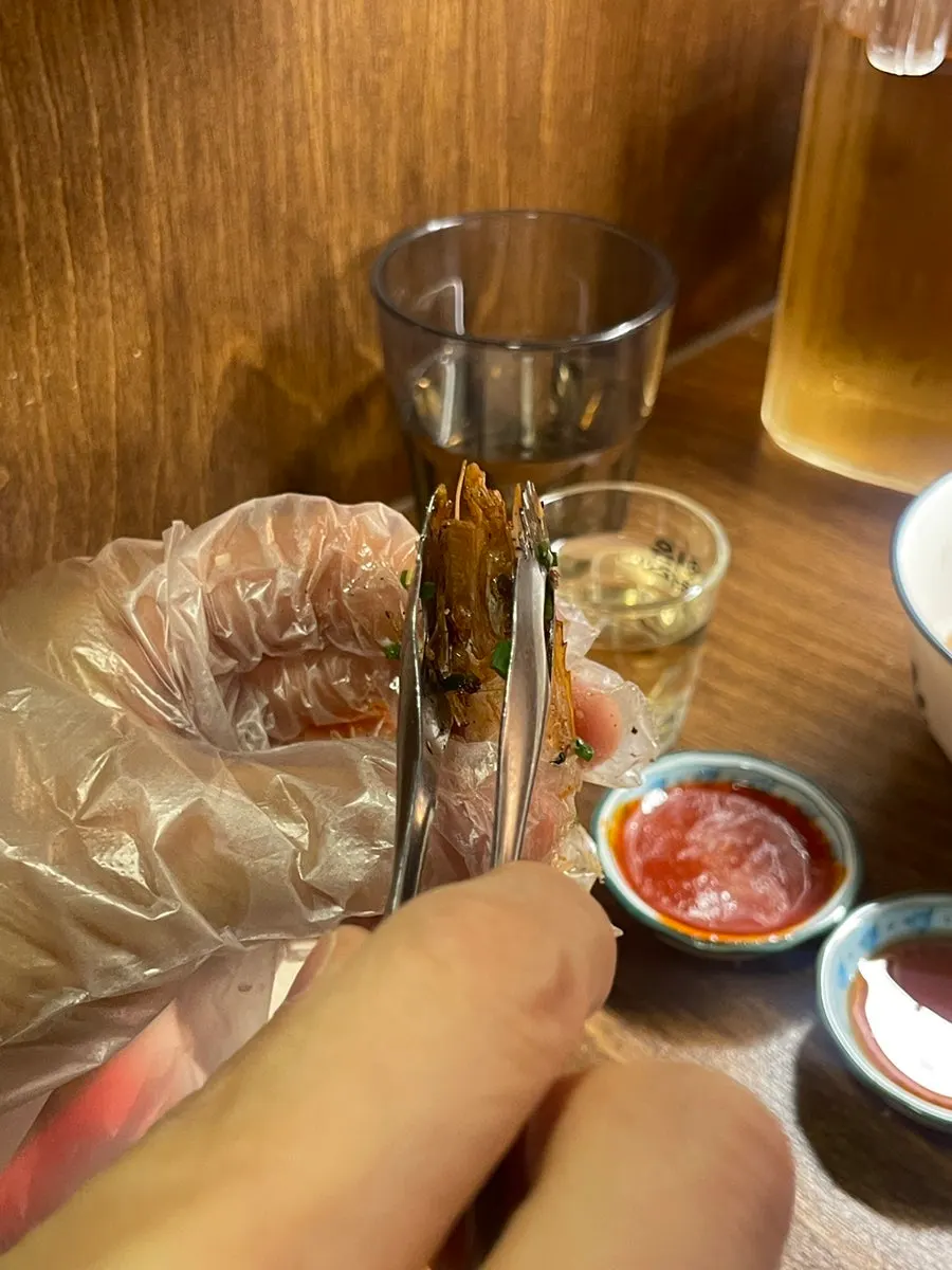 3천원에 해주는 새우머리 버터구이
