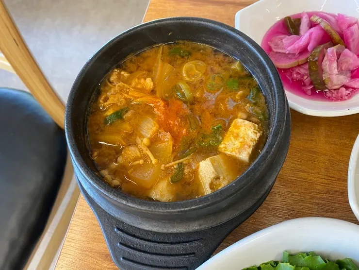 Mul naengmyeon served as the lunch special meal choice
