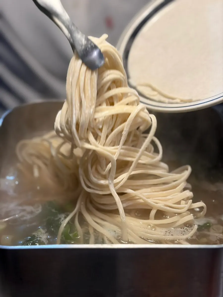 Kalguksu noodles infused with seafood broth