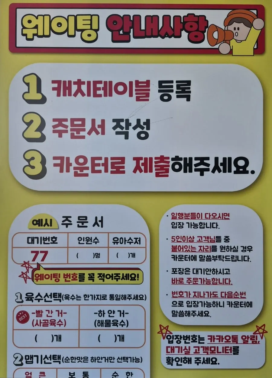 CatchTable waiting registration guide