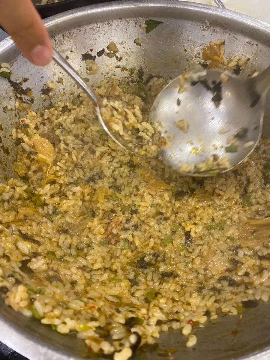 Separately ordered bowl of rice