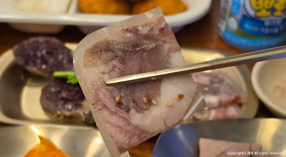 편육/찰순대 정식 전체 상차림