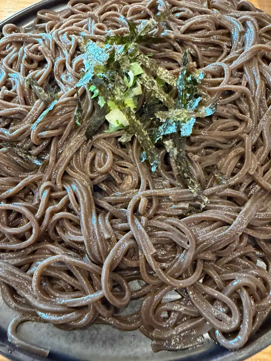 A full pan soba set meal