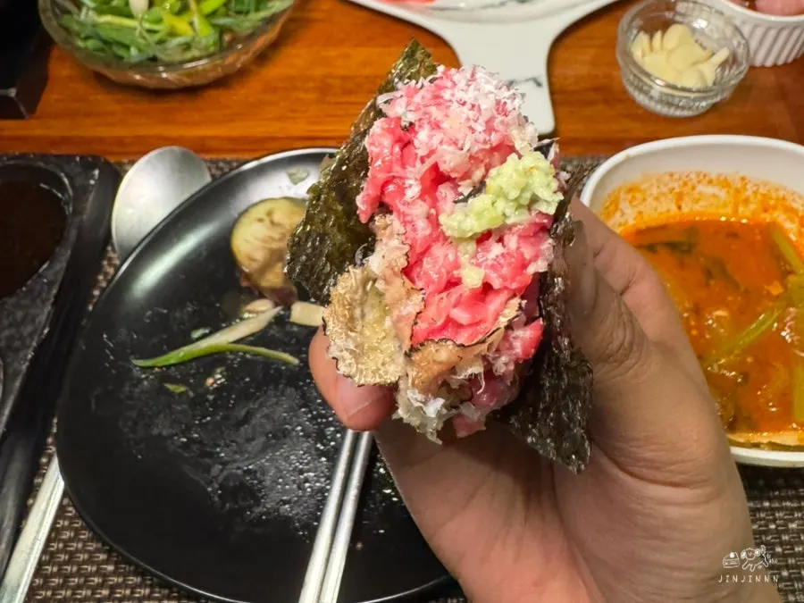 숙성명작 청라 식사 마무리 테이블