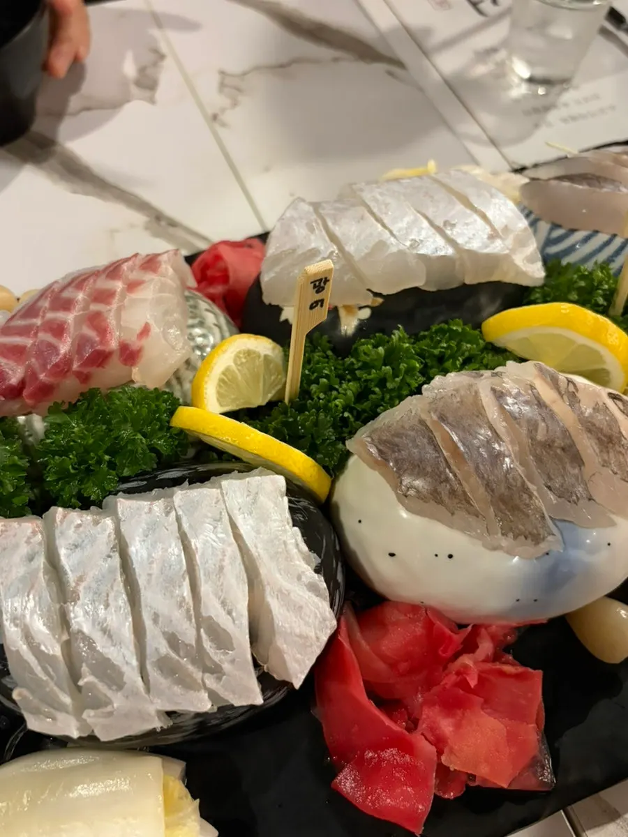 모둠 숙성 사시미 접시