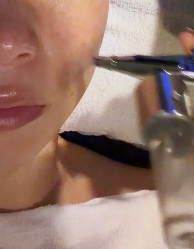 Skincare treatment with a delicate touch