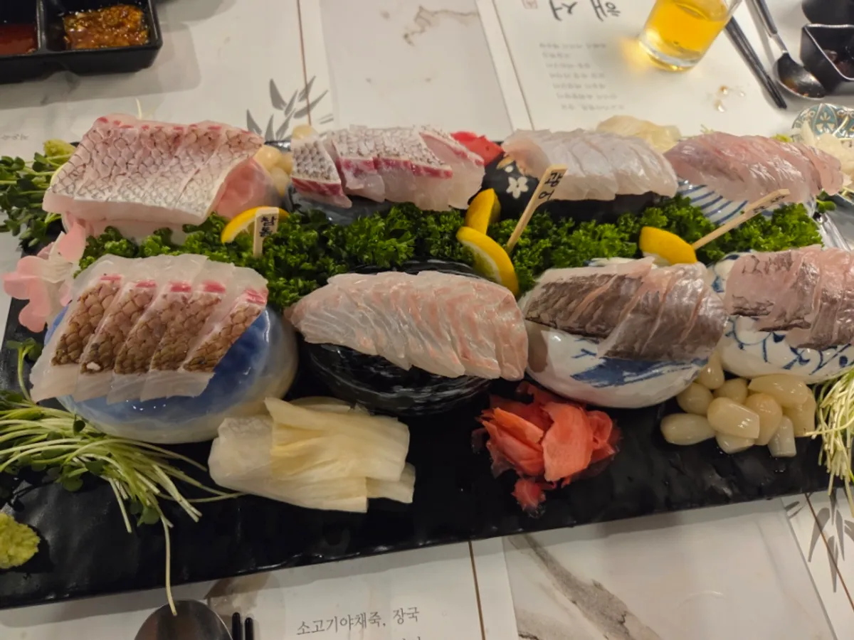 Haeseon aged sashimi course signature dishes