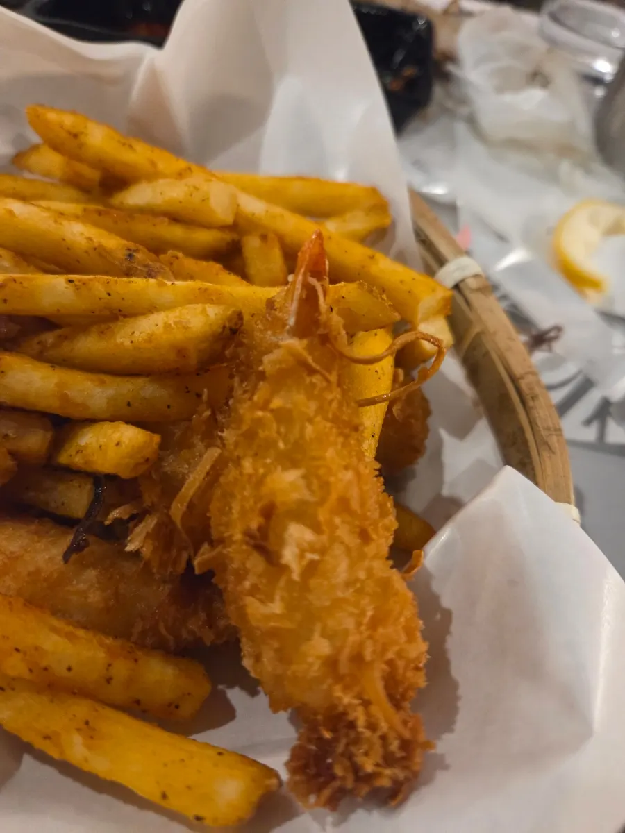 Haeseon coconut fried shrimp and fries