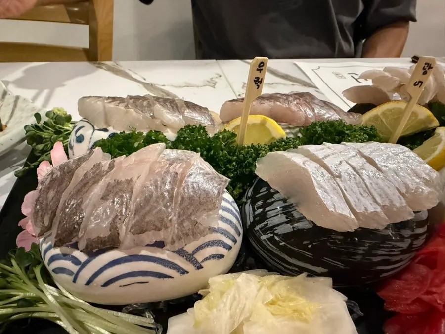 Guide to the fish varieties in the assorted sashimi