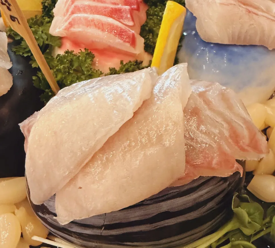 Same-day aged sashimi with deep umami