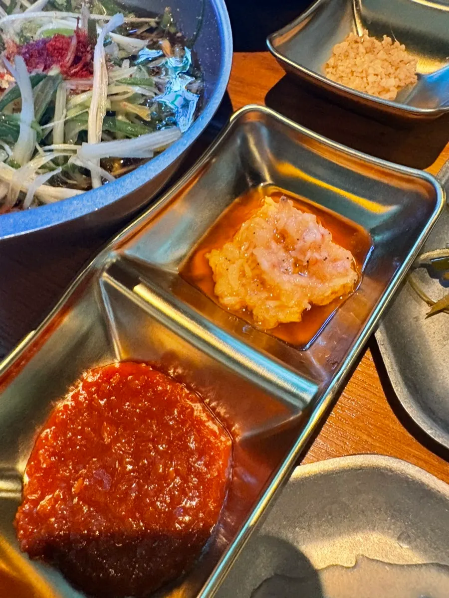 Assortment of side dishes on the table