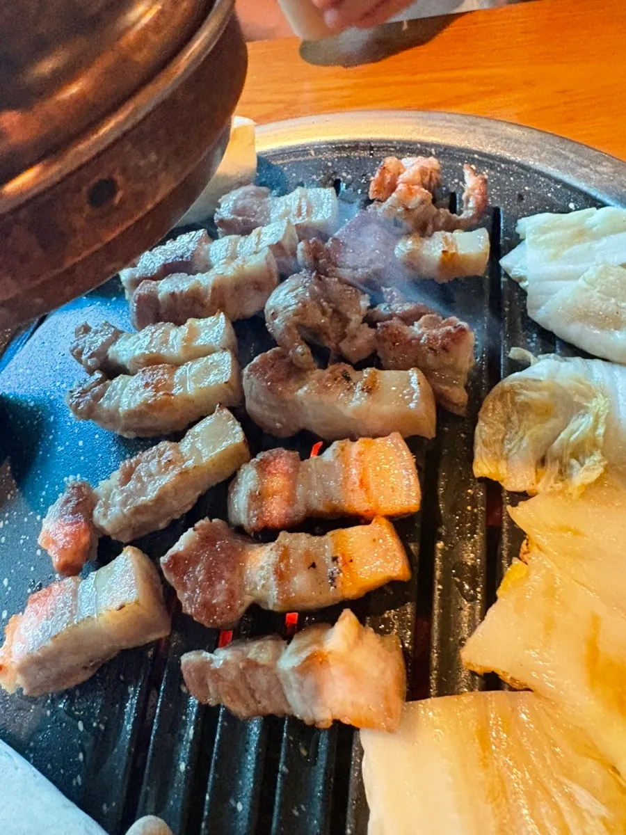 Seafood doenjang stew packed with seafood