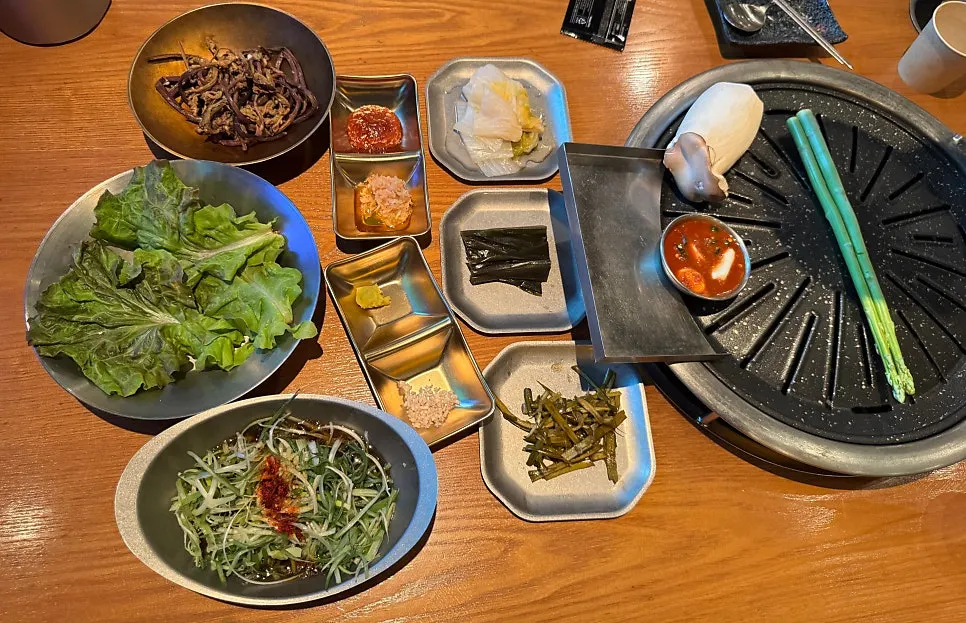 Jeju Bansang set menu board