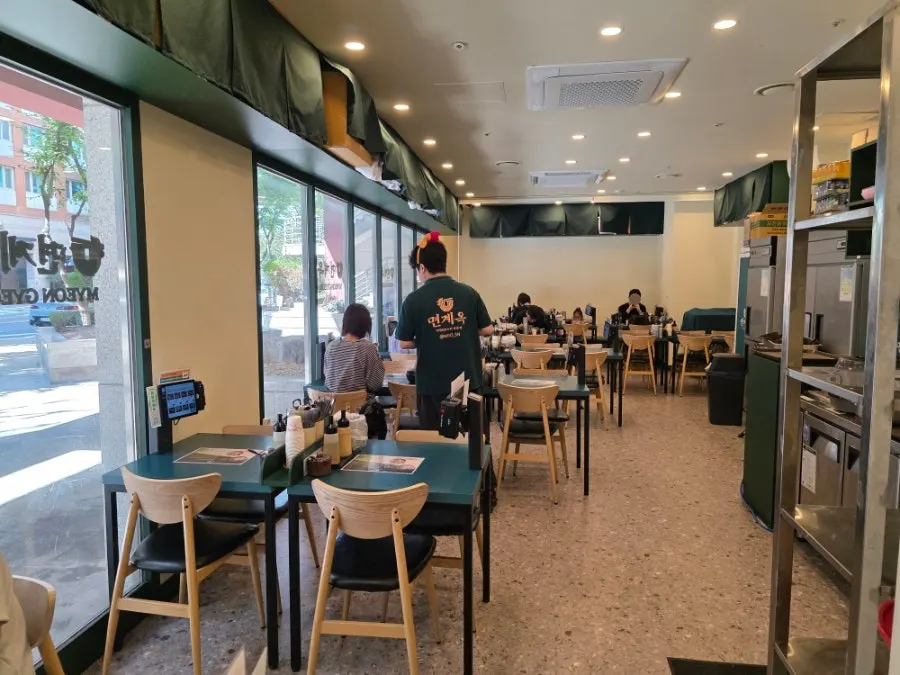 Interior of Myeongyeok stretching deep inside