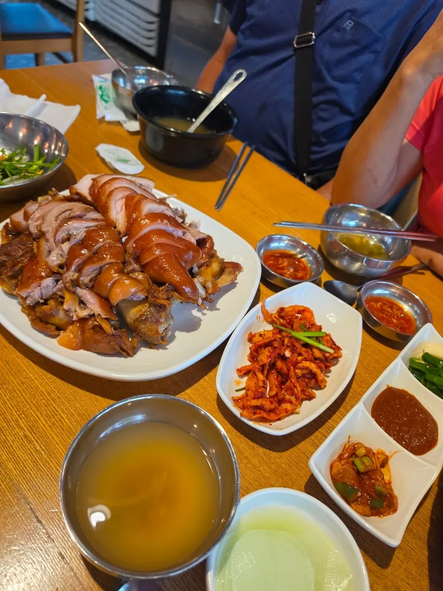 Close-up of glossy jokbal meat