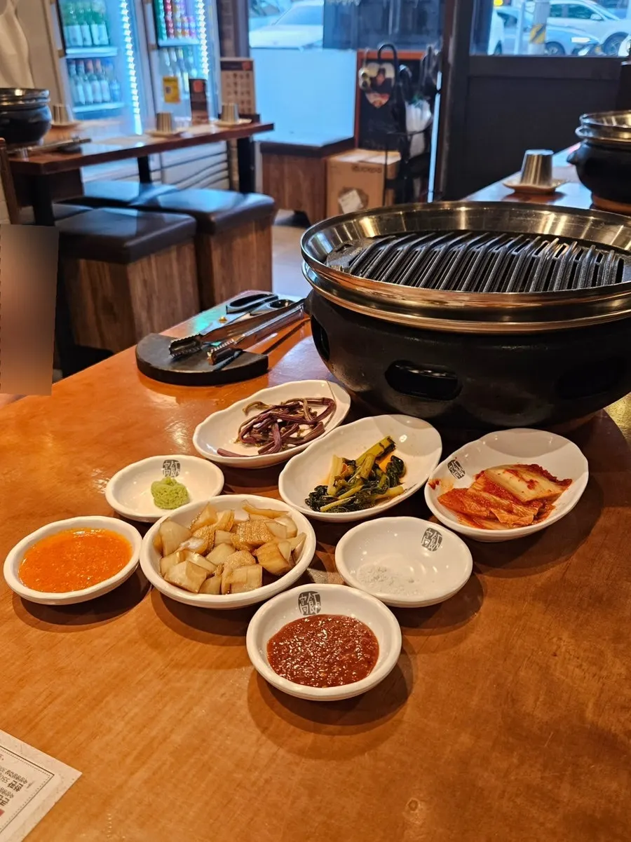 Basic side dishes and sauces set on the table