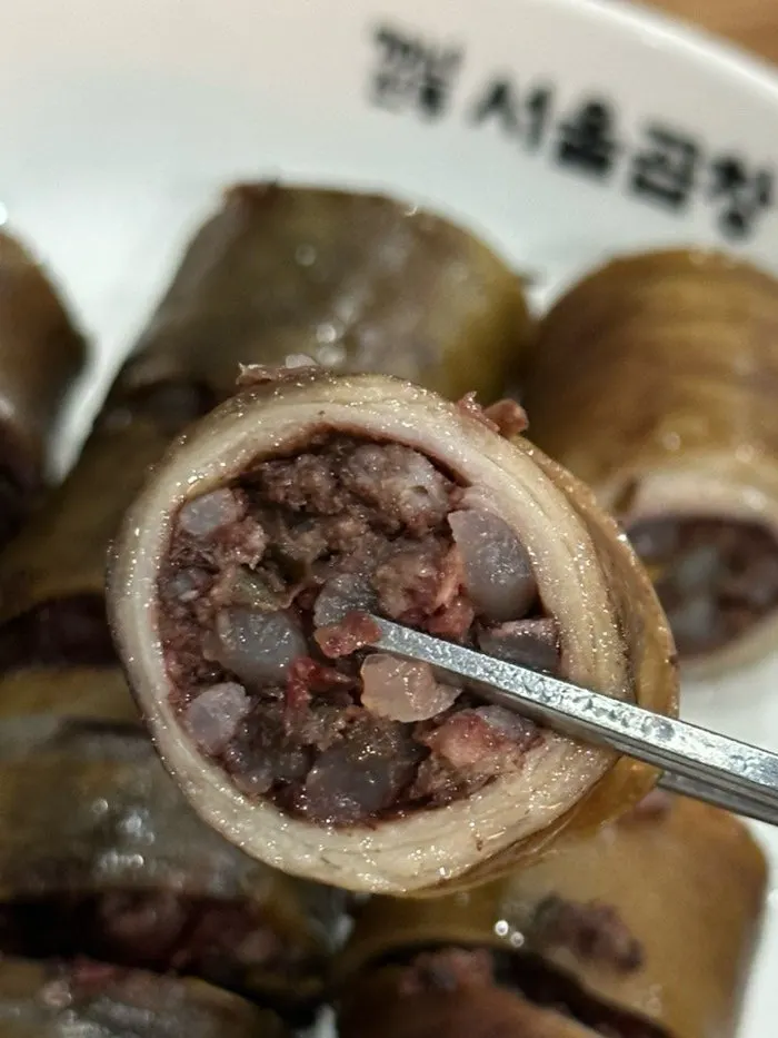 광주서울곱창 순천점 상차림