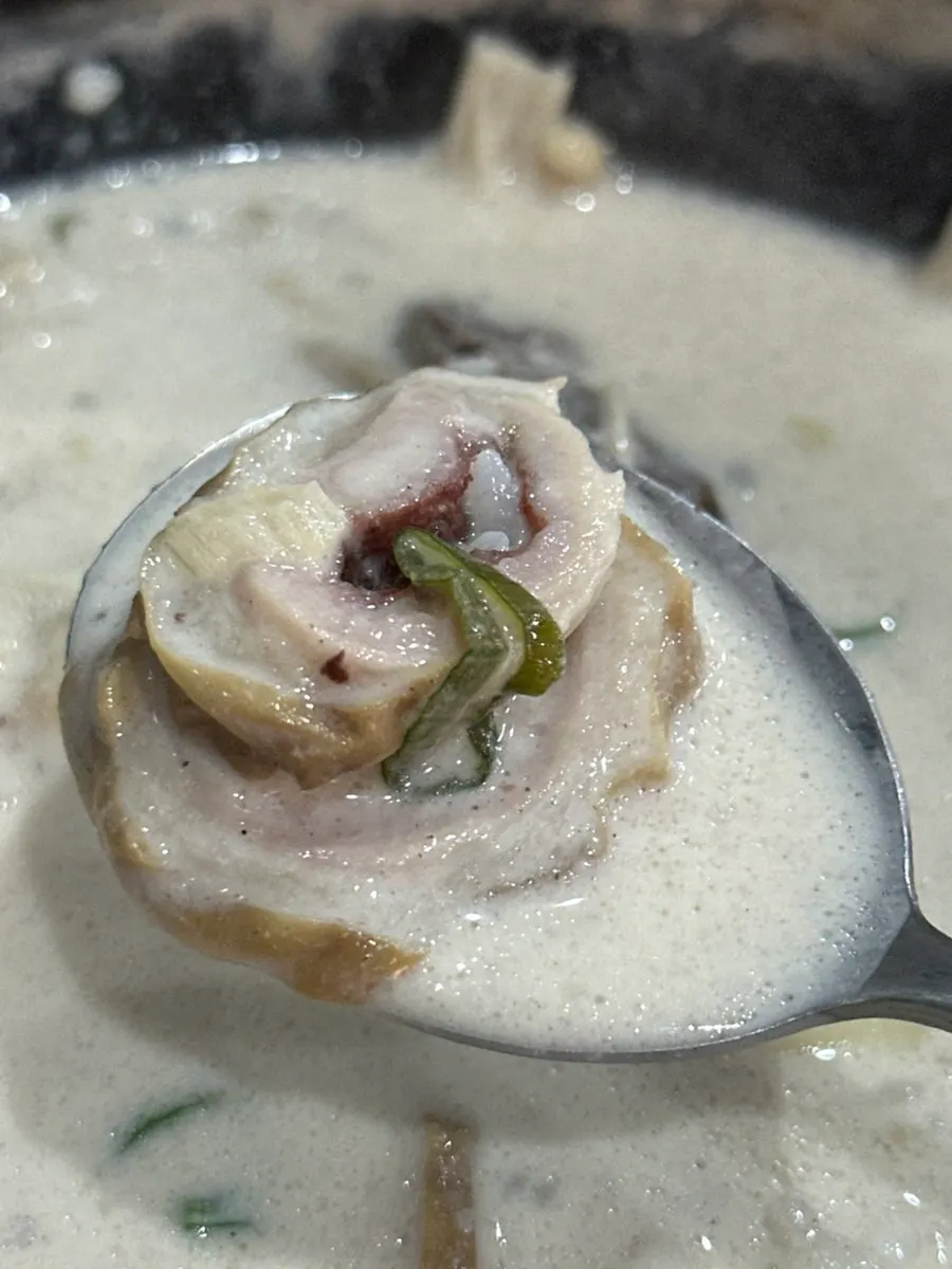 크림순대국밥에 들어간 파스타면