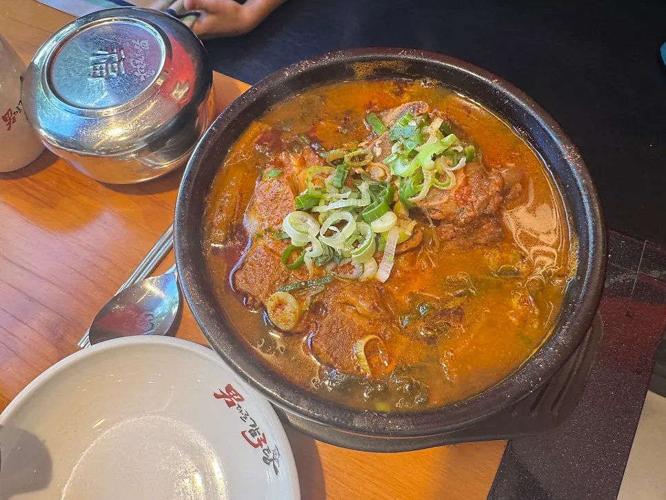 Pork bone meat dipped in the special sauce