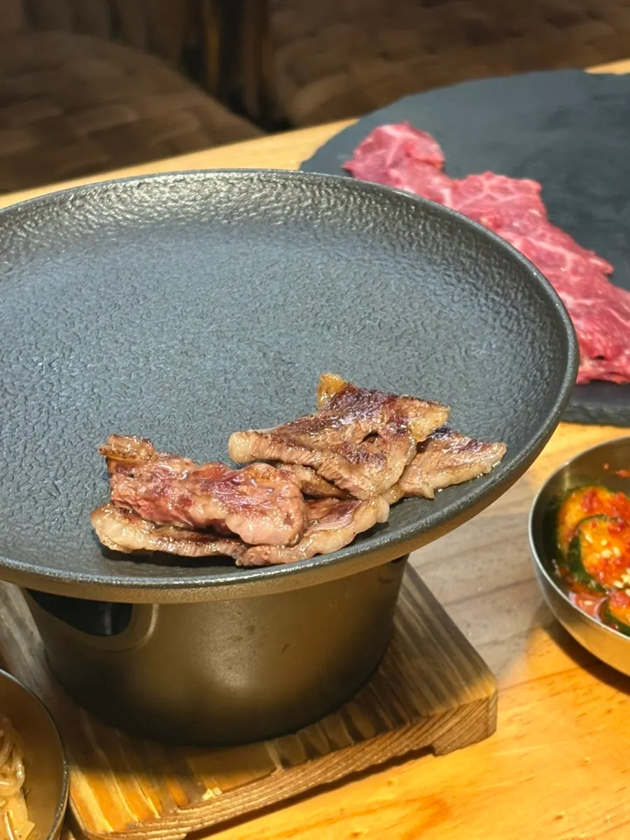 Flower sirloin Korean beef meal