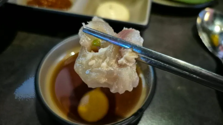 Bone broth hot pot with tendon and meat