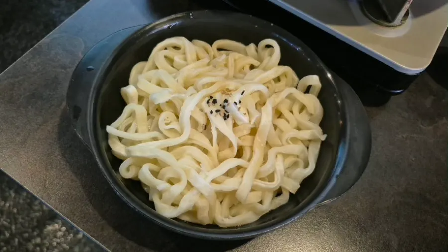 Hot pot before adding kalguksu noodles