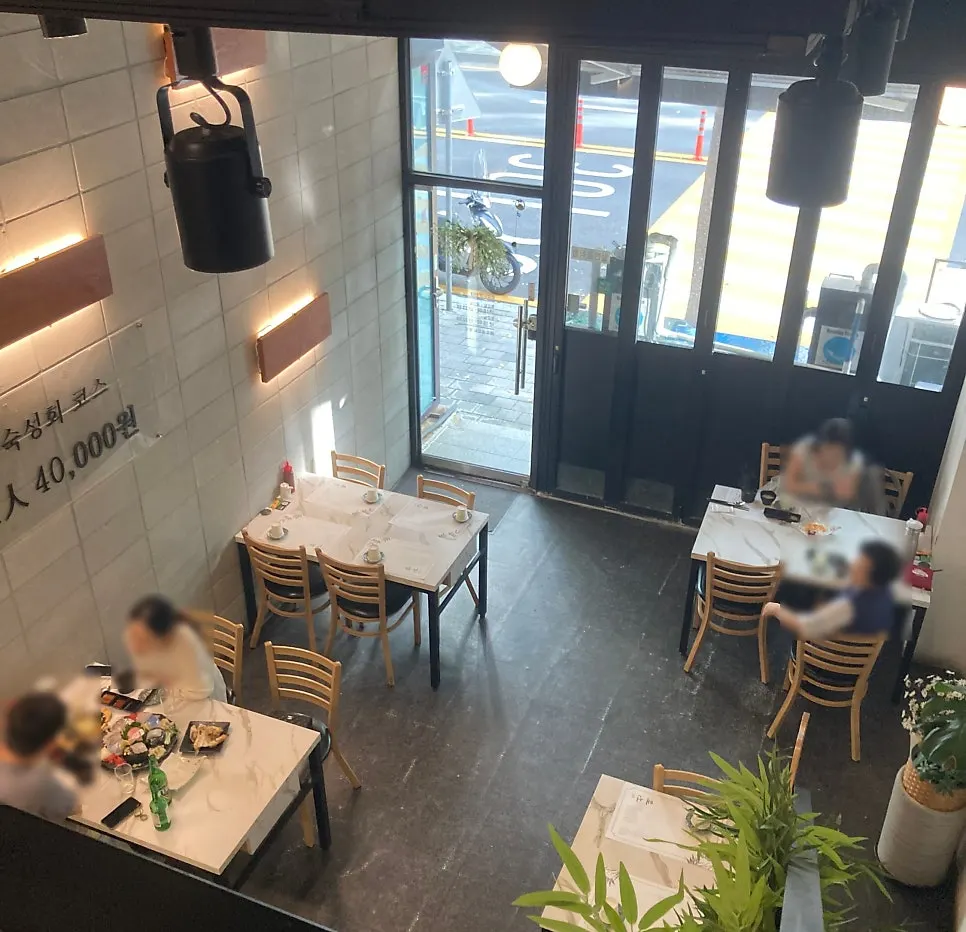 First-floor interior seen from Haeseon’s second floor