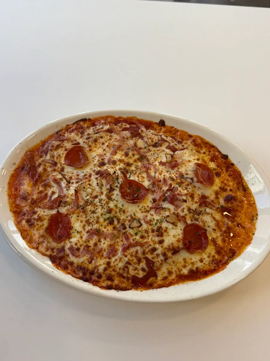A large portion of classic oven pasta