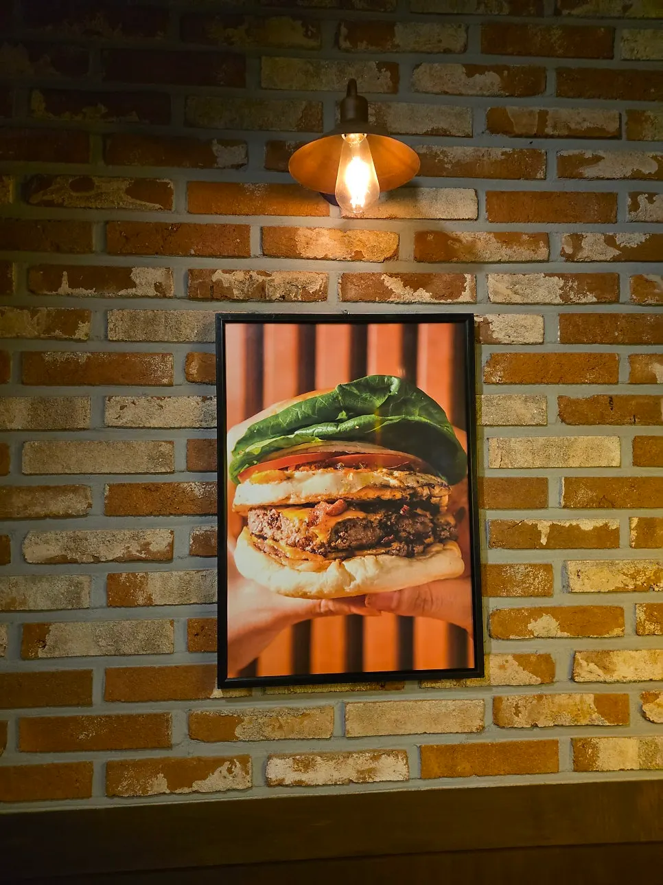 Milkshake next to the burger set