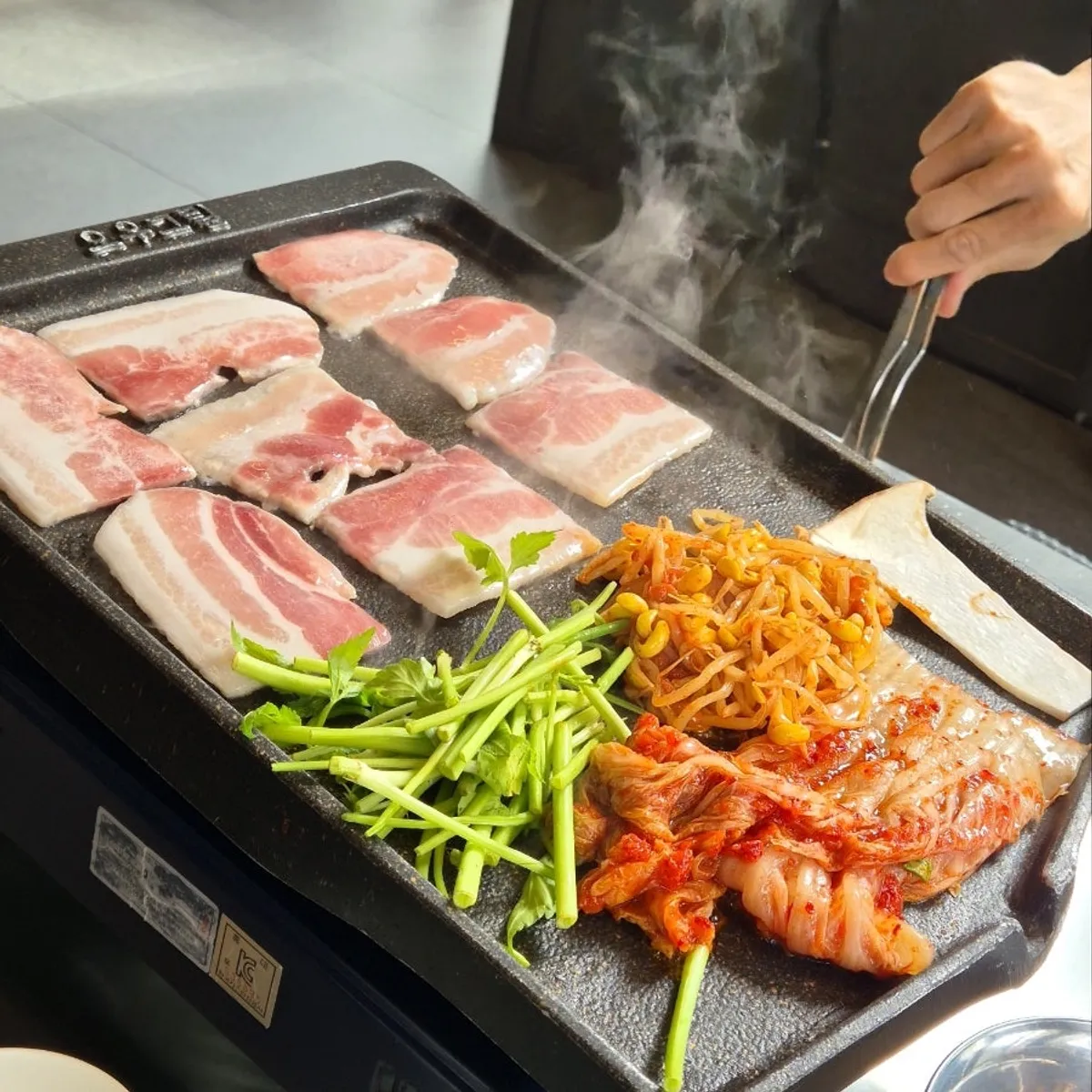 Frozen pork belly with a satisfying thickness
