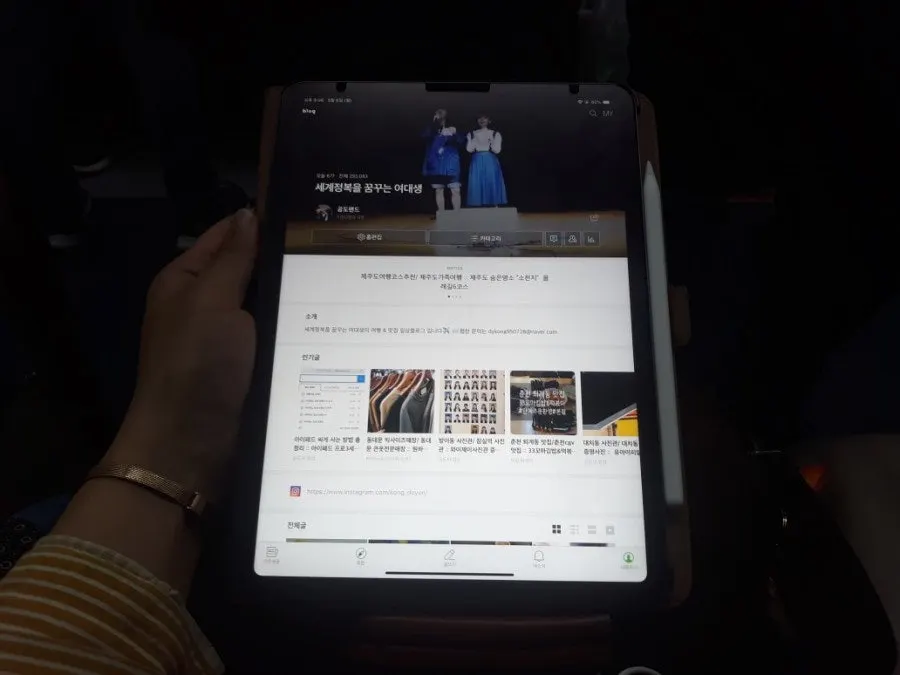 블로그 포스팅에 쓰는 아이패드 프로 3세대