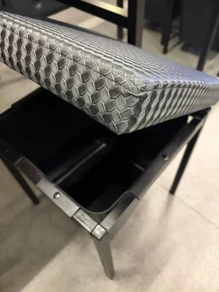 BBQ restaurant chair with built-in storage