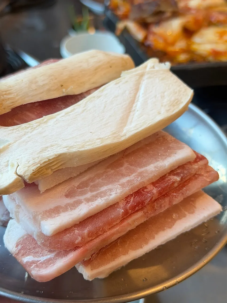 추가 주문한 냉삼 2인분