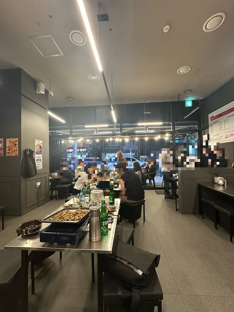 Clean interior tables at Super Naengsam Sangbong Main Branch