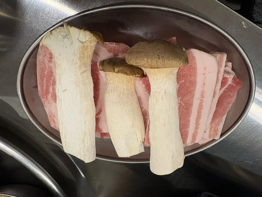 Samgyeopsal beku 3 porsi lengkap dengan jamur