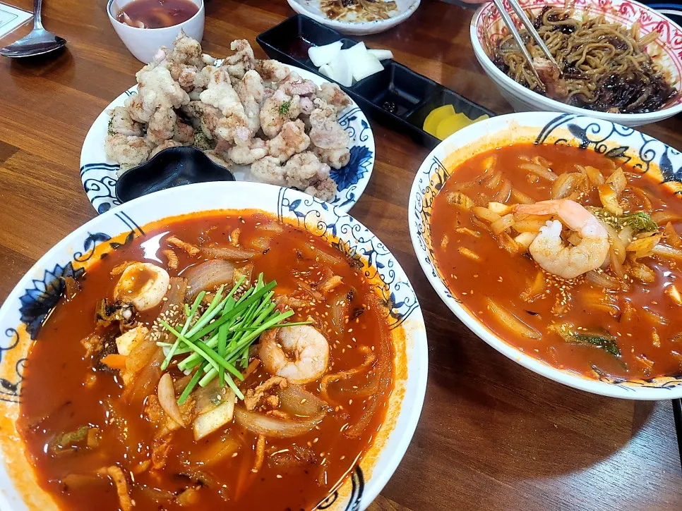 Table at Surabanjeom Gaya Branch after finishing the meal