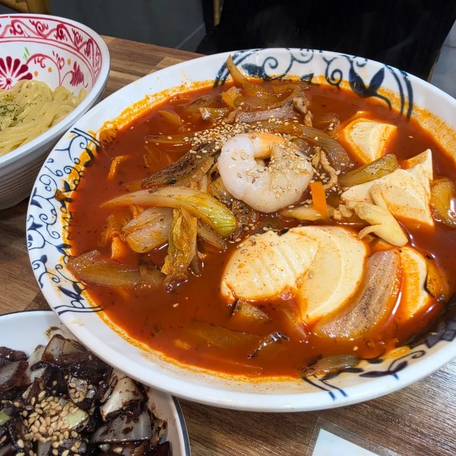 Sundubu jjamppong loaded with soft tofu