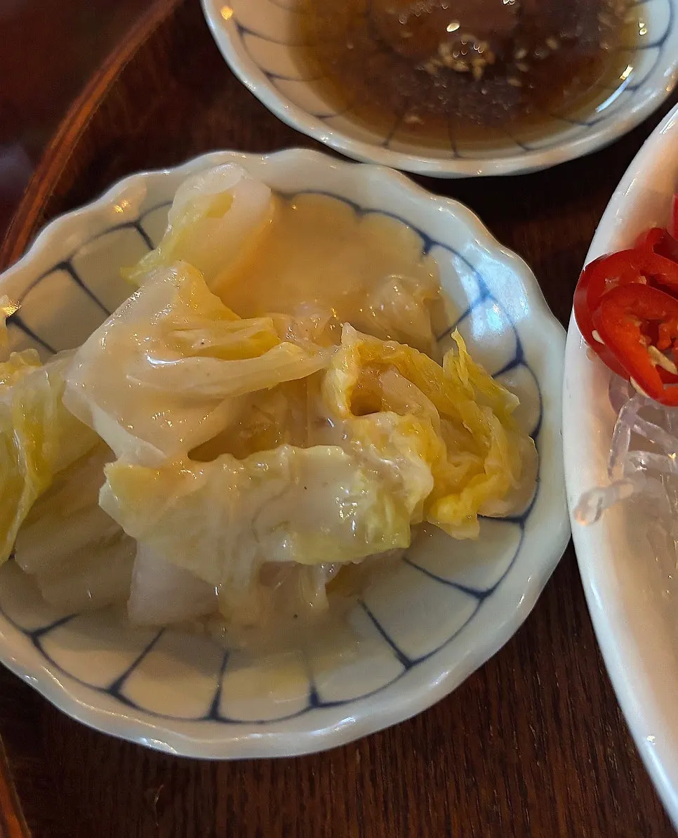 Close-up of hanwoo beef yuksashimi