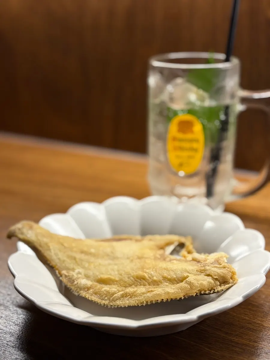 Grilled flounder served as the basic side dish