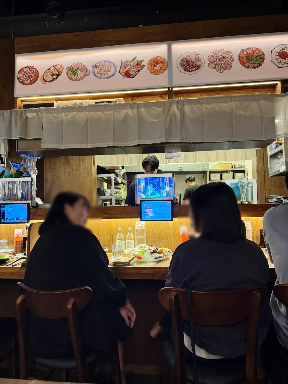 수산장 동탄점 바 테이블 좌석