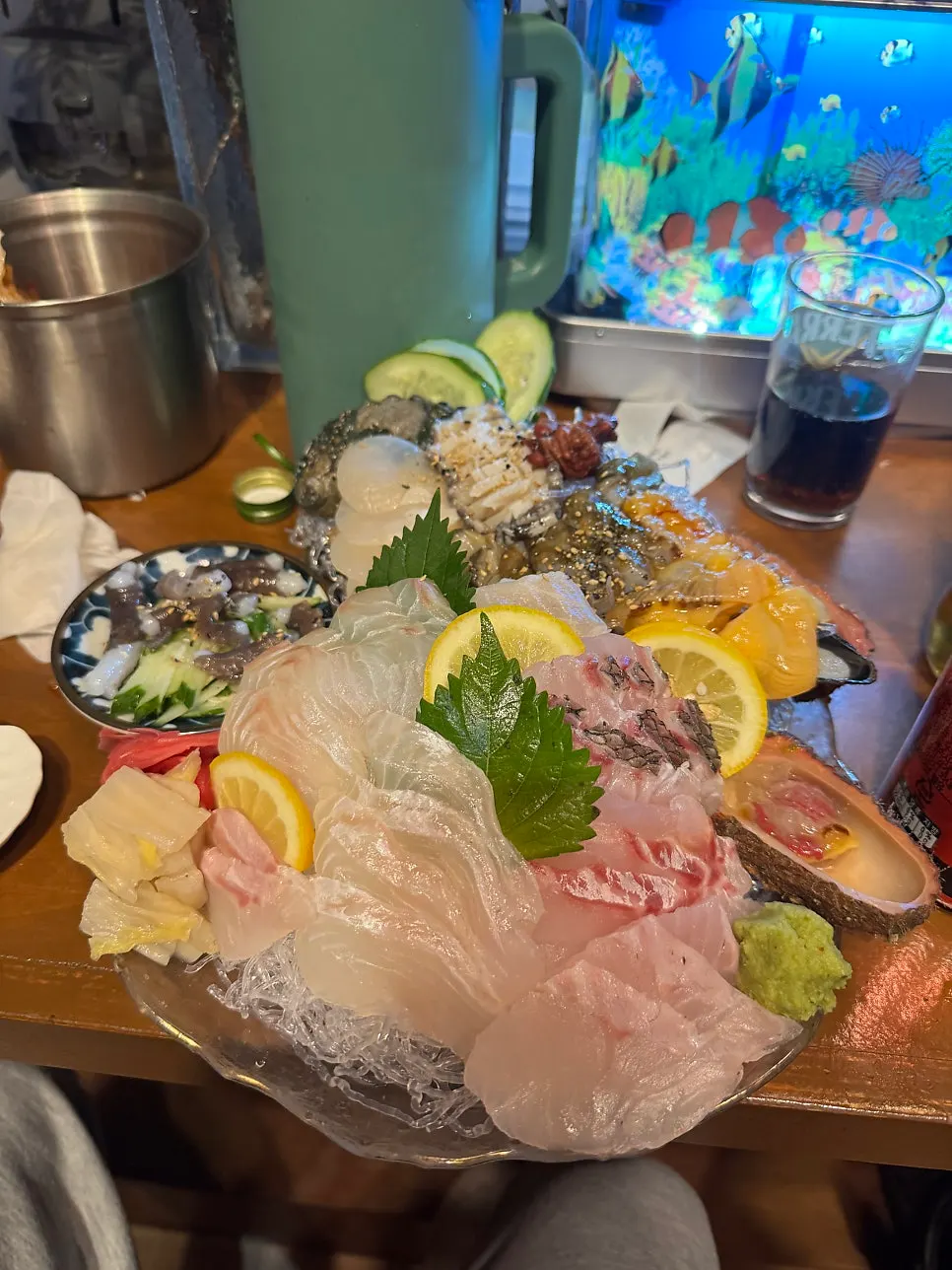 제철 해산물 한판세트 전체 세팅