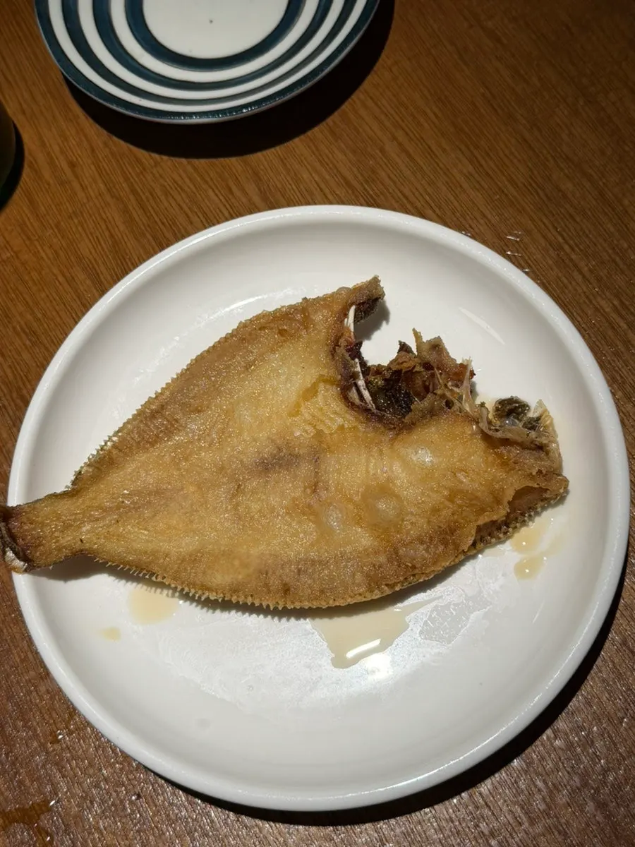 기본안주로 나온 가자미구이