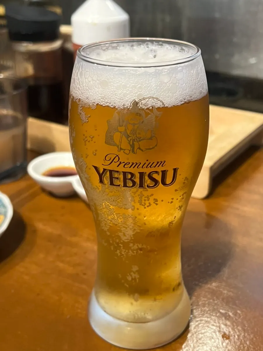 Seafood spread with cold beer on the table