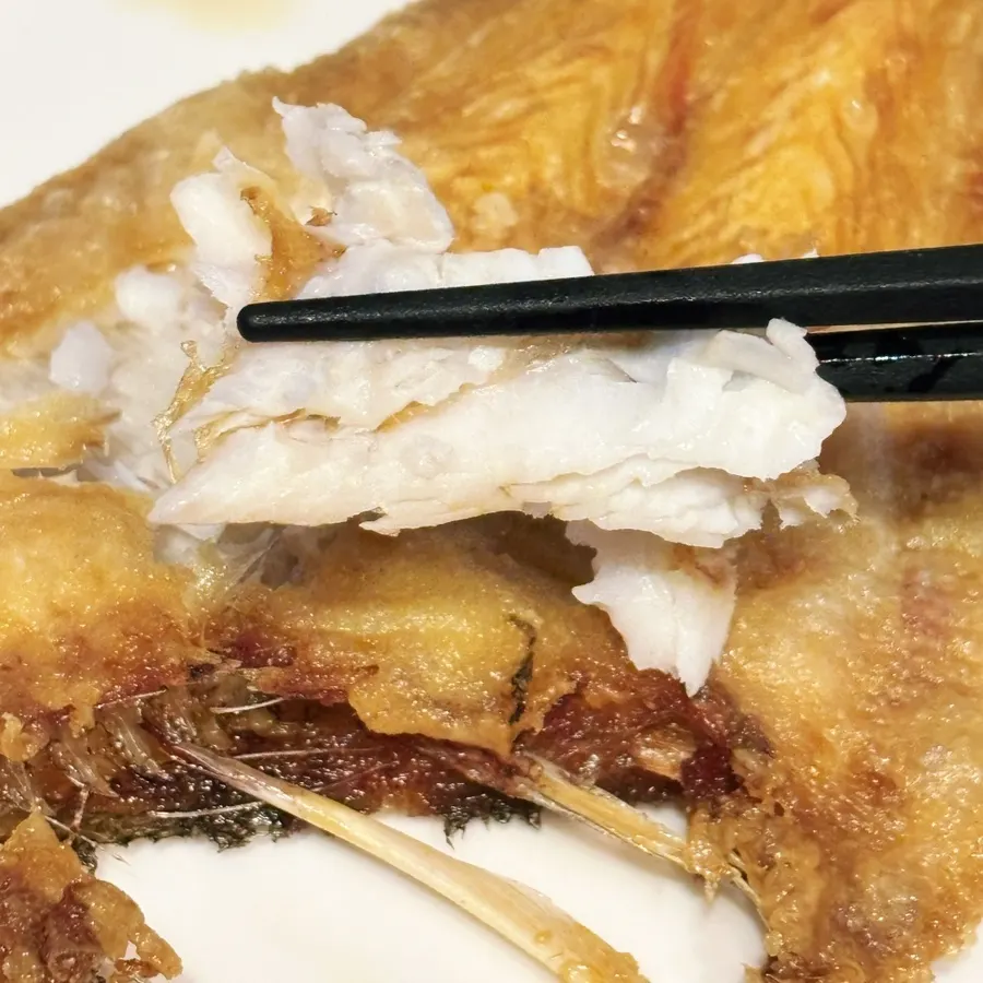 Fried flounder paired with Yebisu draft beer