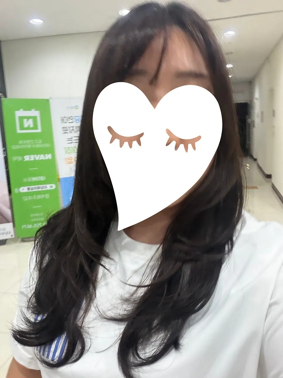 Glossy hair after the magic setting