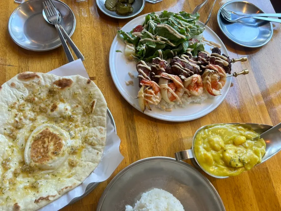커리와 함께 주문한 블루베리라씨