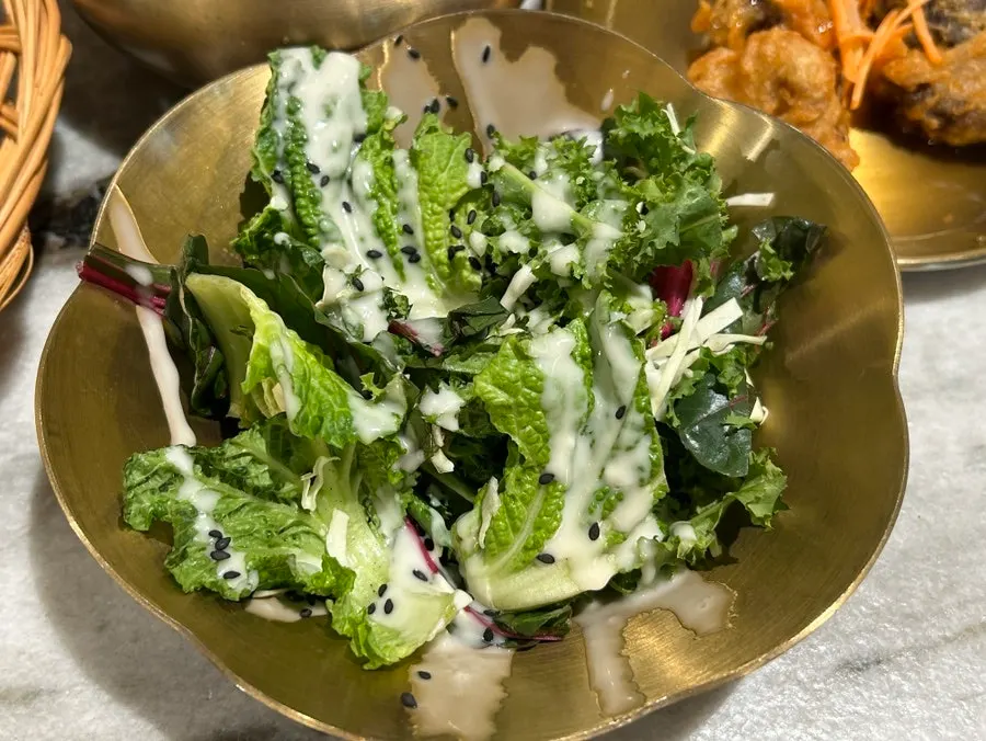 Young radish kimchi banchan at Haenyeo Sotbap