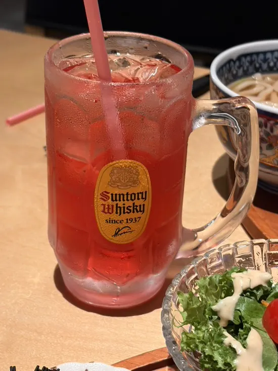 The yuzu tea ordered alongside the meal