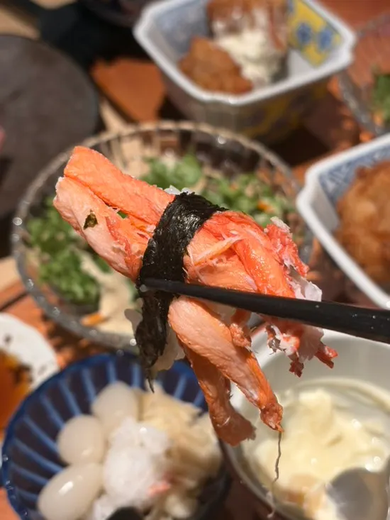 Close-up of salmon sushi
