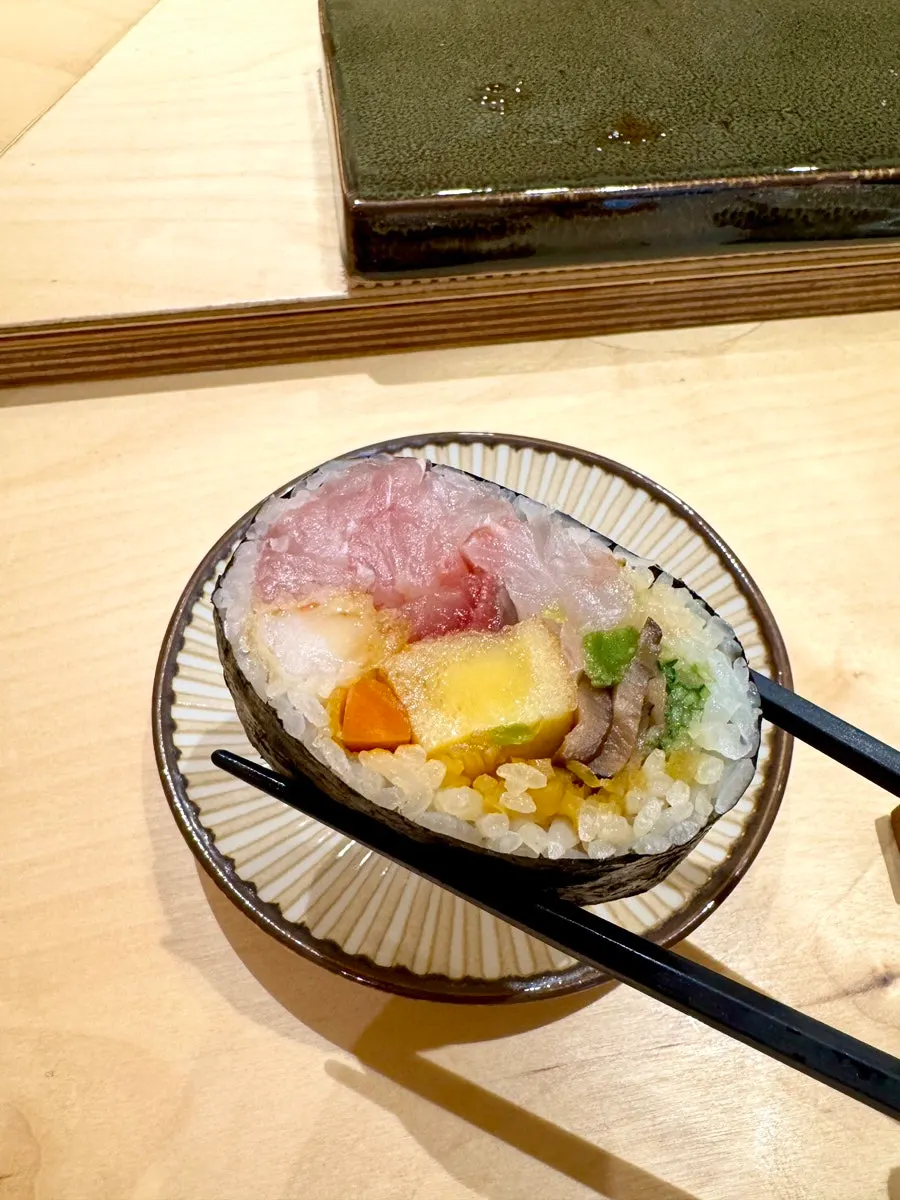 Mackerel sushi at Sushi Hibi